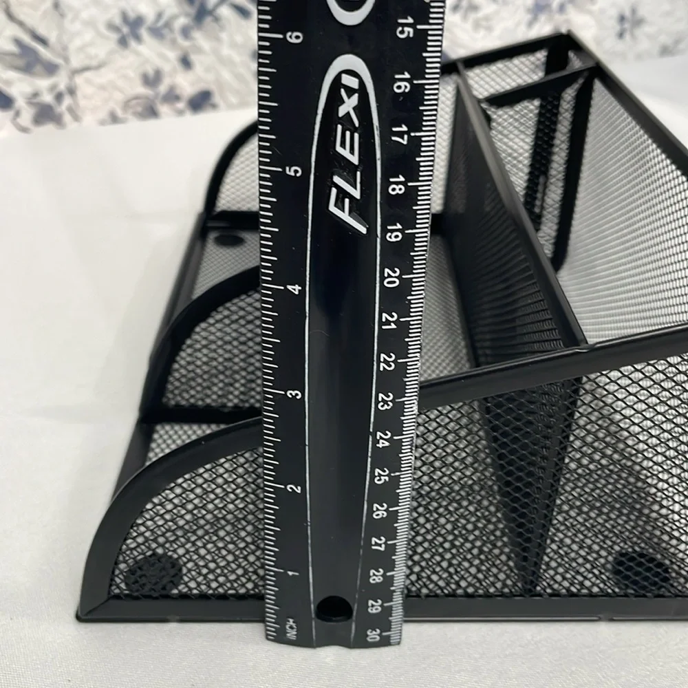 Black Mesh Desk Organizer